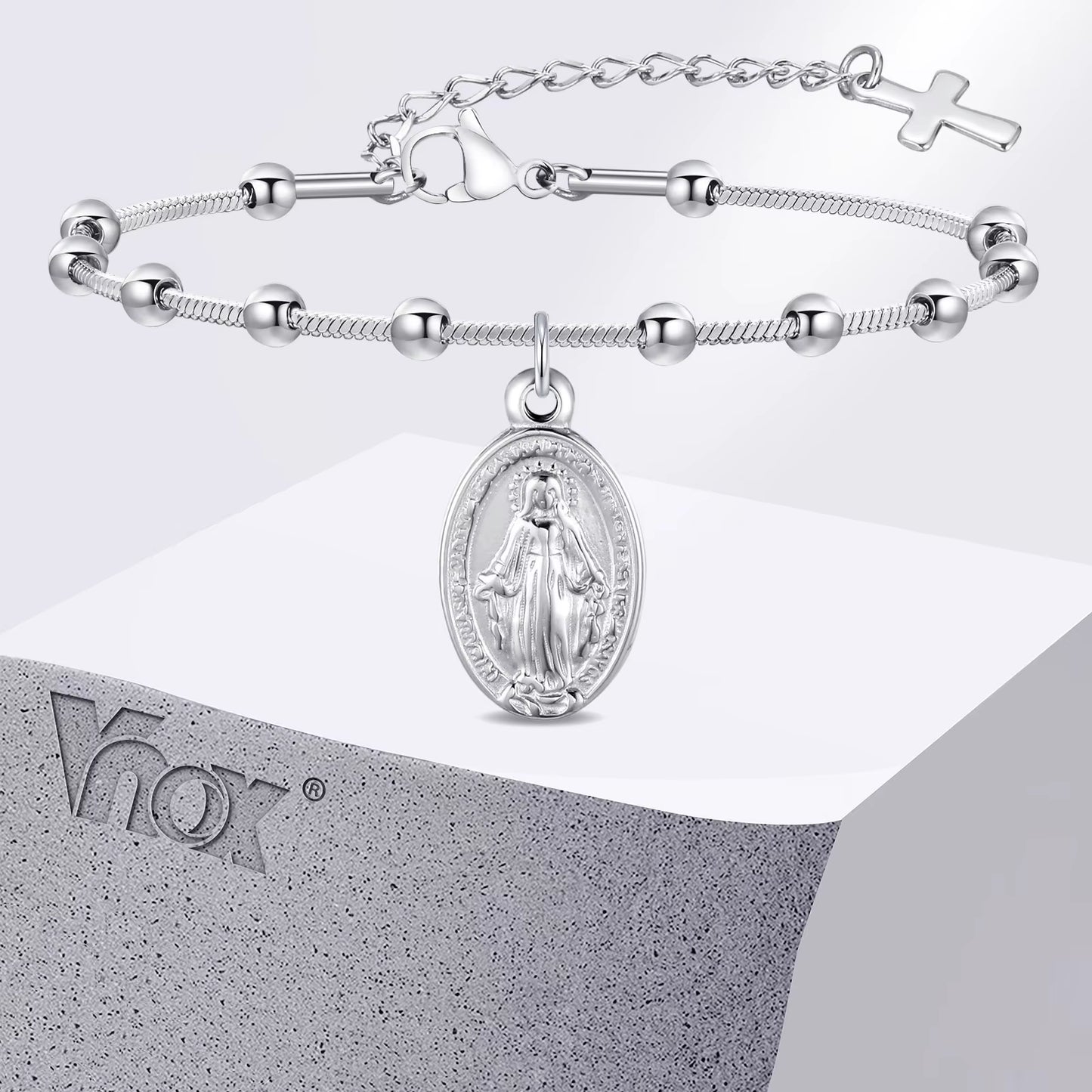 Divine Grace Rosary Bracelet – Faith Woven in Golden Beauty