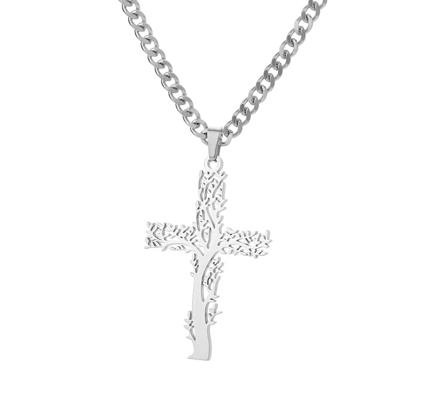Vintage Cross Zircon Necklace – Faith Meets Timeless Elegance